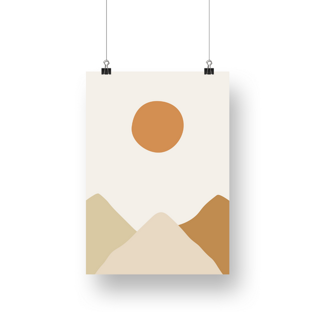 Sun & Desert Satin Posters