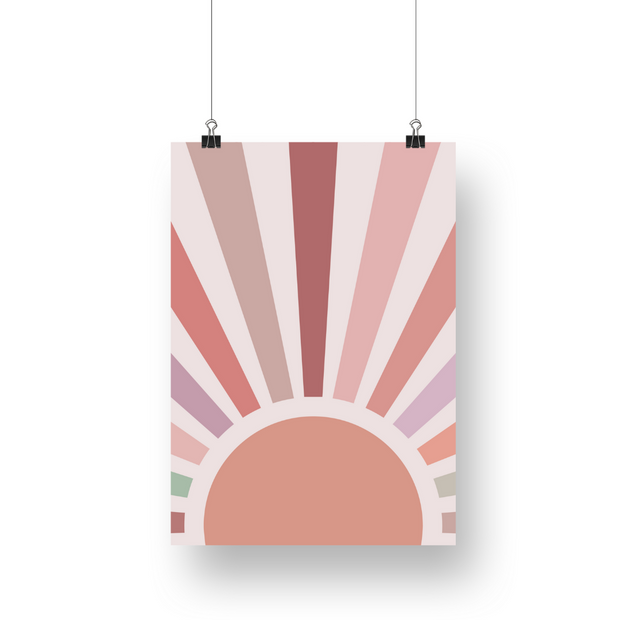 Sun Ray Satin Posters