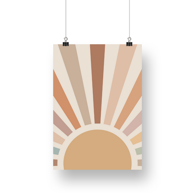 Sun Ray Satin Posters