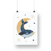 Whale Satin Posters