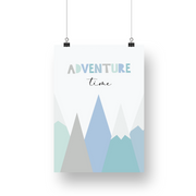 Adventure Time Mountains Satin Posters