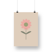 Single Flower Satin Posters