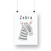 Zebra Satin Posters