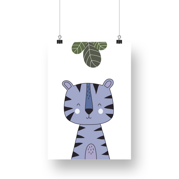 Happy Tiger Satin Posters