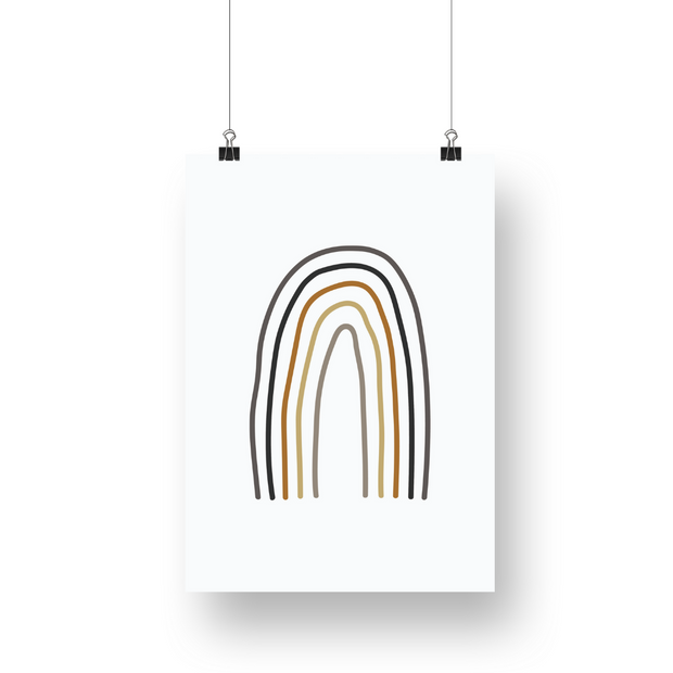 Thin Rainbow Satin Posters