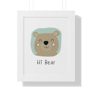 Bear Framed Vertical Poster