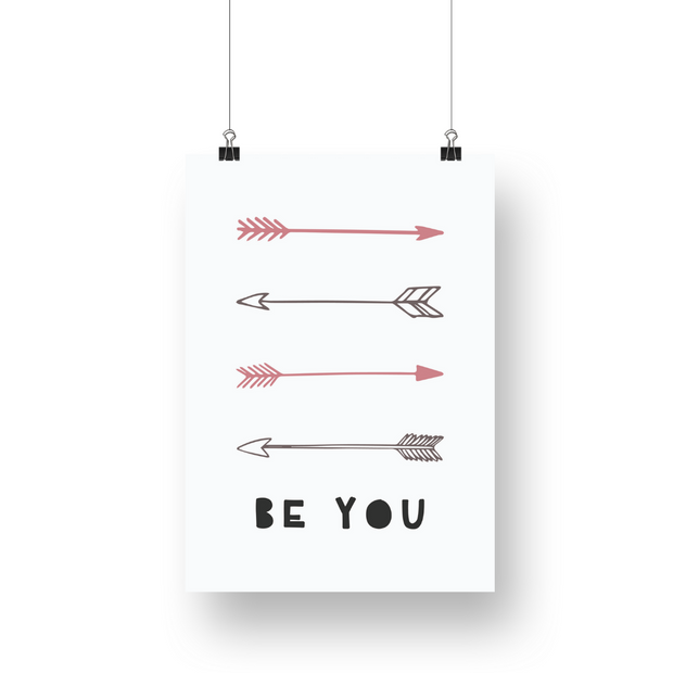 Be You Arrows Satin Posters