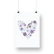 Flower Love Satin Posters