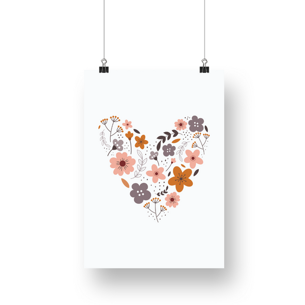 Flower Love Satin Posters