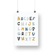 Alphabet Satin Posters