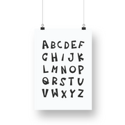 Alphabet Satin Posters