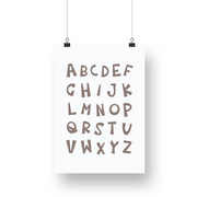 Alphabet Satin Posters