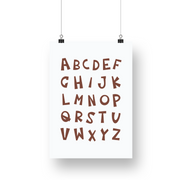 Alphabet Satin Posters