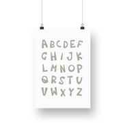 Alphabet Satin Posters