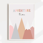 Adventure Time Mountains Satin Posters