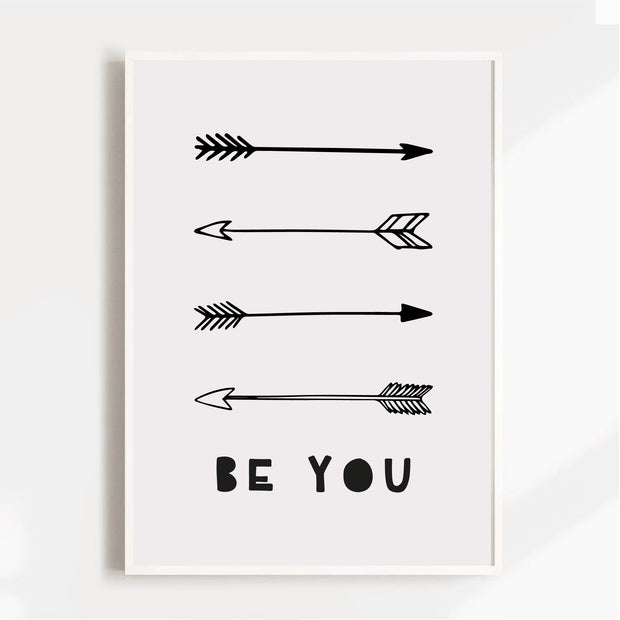 Be You Arrows Satin Posters