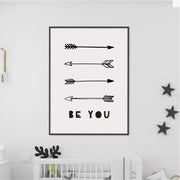 Be You Arrows Satin Posters