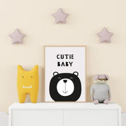 Cutie Baby Bear Satin Posters