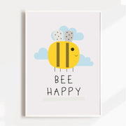 Bee Happy Satin Posters