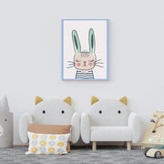 Sleepy Bunny Satin Posters