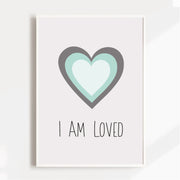 I Am Love Heart Satin Posters