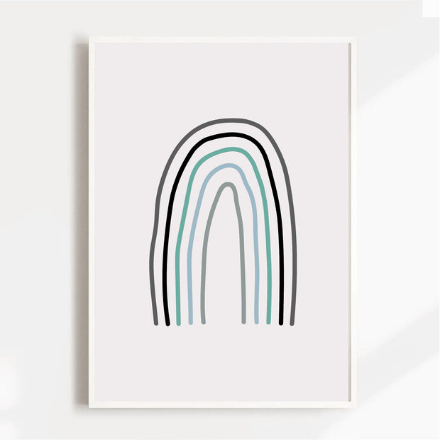 Thin Rainbow Satin Posters