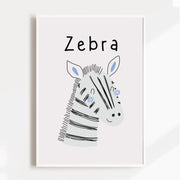 Zebra Satin Posters