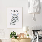 Zebra Satin Posters